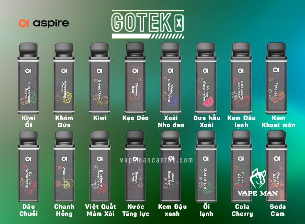 Đầu Vị Pod Thay Thế Aspire Gotek X, S Chính Hãng Giá Rẻ Ship toàn quốc