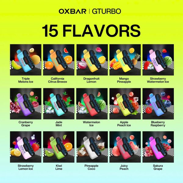 Oxbar Gturbo 36000k Hơi - Vape Pod 1 Lần Chính Hãng có Sạc